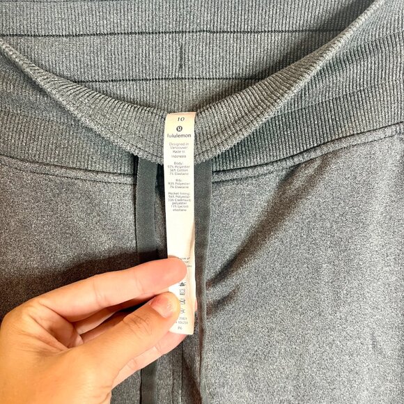 Lululemon Metro Miles Jogger Pants Heathered Graphite Gray Size 10 Athleisure - Picture 6 of 6